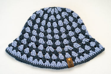Crochet Bucket Hat - Blue